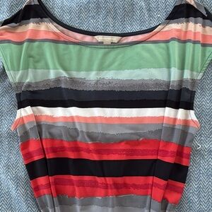 BANANA REPUBLIC striped shift dress